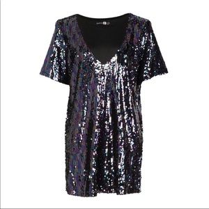 NWT Boohoo Sequin shift dress